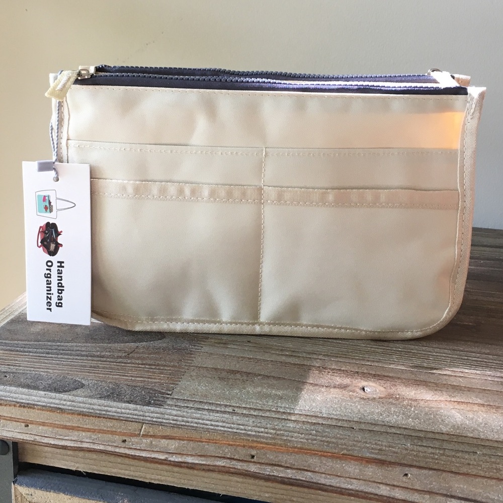 Handbag Organizer Insert 11”/28cm Beige